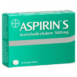 Aspirine S cpr 500 mg 20 pce