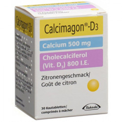 Calcimagon D3 cpr croquer 500/800 Citron (sans aspartame)...