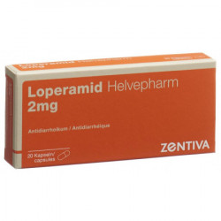 Lopéramide Helvepharm caps 2 mg 20 pce