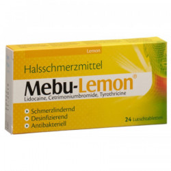 Mebu-lemon comprimé à sucer 24 pièce