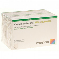Calcium D3-Mepha cpr eff 1200/800 2 x 20 pce