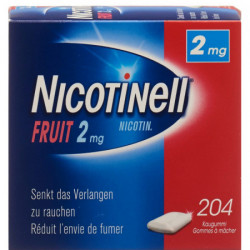 NICOTINELL Gum 2 mg fruit 204 pce