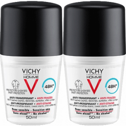 Vichy Homme Deo Anti-Traces roll on  2x50ml