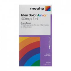 Irfen Dolo Junior suspension 100mg/5ml flacon 200 ml