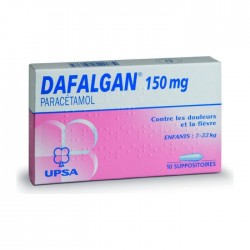 Dafalgan 150 mg suppositoire 10 pièces