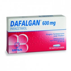 Dafalgan 600 mg suppositoire 10 pièces